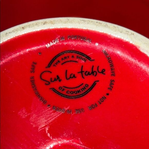 Sur la Table Heart ❤️ Motif Red Decorative 8” Cake 🍰 plate - Picture 4 of 11